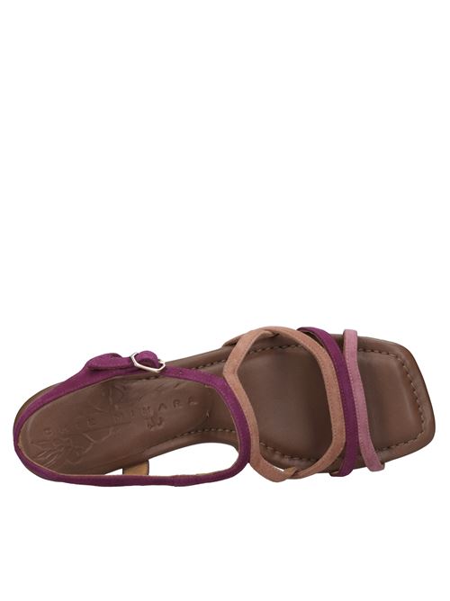 Sandali in camoscio CHIE MIHARA | FEDAN ANTEORCHIDEA-BERRY-ARGILLA-CASTANO